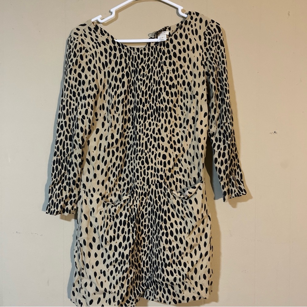 COPY - COPY - j.Crew says zero leopard print midi length dress